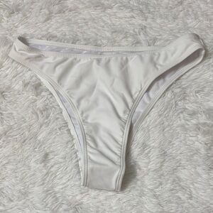 NWOT From Amazon White Bikini Swim Bottoms Only Size S